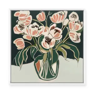 Burning Petals I | Framed Canvas by ARTHOUSEco, a Painted Canvases for sale on Style Sourcebook