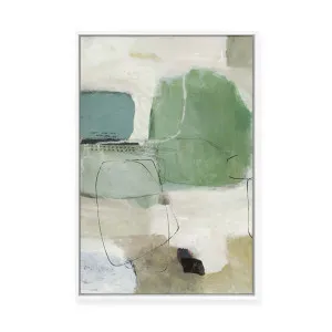 Green Azure | Framed Canvas by ARTHOUSEco, a Painted Canvases for sale on Style Sourcebook