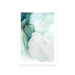 Folding Teal Sheer I by ARTHOUSEco, a Prints for sale on Style Sourcebook