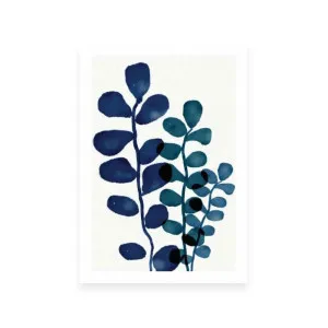 Indigo Eucalyptus I by ARTHOUSEco Luxe, a Prints for sale on Style Sourcebook