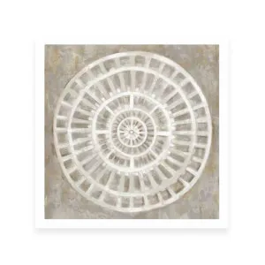 Neutral Textured Medallion by ARTHOUSEco Luxe, a Prints for sale on Style Sourcebook