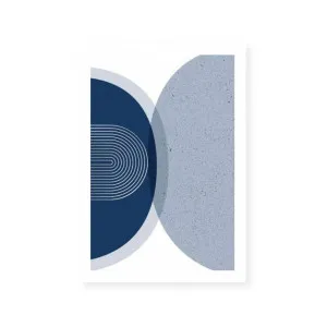 Mid Century Modern Navy Silver 3 by ARTHOUSEco Luxe, a Prints for sale on Style Sourcebook