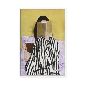 Reading | Framed Canvas by Design Fabrikken, a Painted Canvases for sale on Style Sourcebook