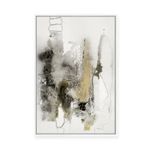 Aqua Sketch II | Framed Canvas by Design Fabrikken, a Painted Canvases for sale on Style Sourcebook