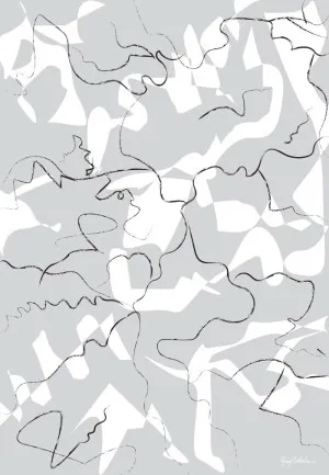 Scribble Grey by Greg Natale, a Prints for sale on Style Sourcebook