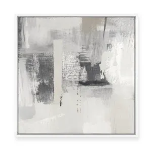 Grey Spaces I | Framed Canvas by Luxe Canvas, a Painted Canvases for sale on Style Sourcebook
