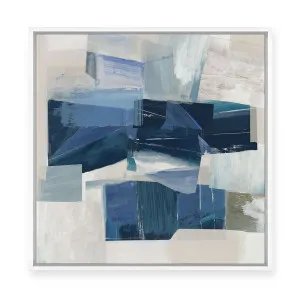 Blue Dimension I | Framed Canvas by Luxe Canvas, a Painted Canvases for sale on Style Sourcebook