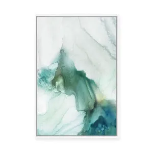 Teal Mist II | Framed Canvas by Luxe Canvas, a Painted Canvases for sale on Style Sourcebook