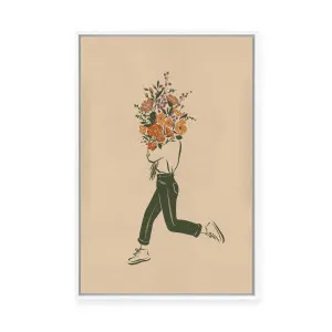 Flowers for You | Framed Canvas by Mandy Tea Design, a Painted Canvases for sale on Style Sourcebook
