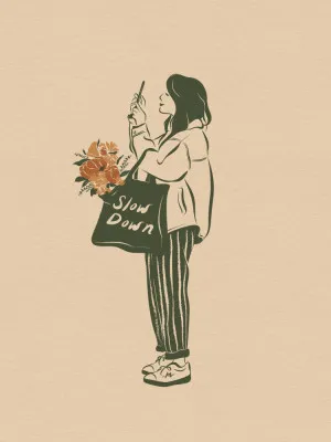 Slow Down by Mandy Tea Design, a Prints for sale on Style Sourcebook