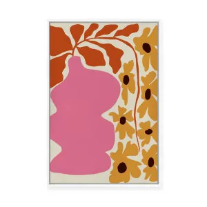 Pink Pottery | Framed Canvas by Miho Art Studio, a Painted Canvases for sale on Style Sourcebook