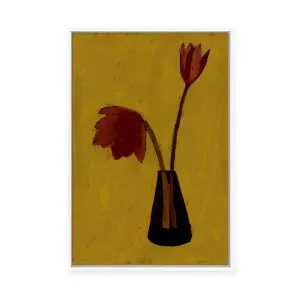 Delicate Pair | Framed Canvas by Shatha Al Dafai, a Painted Canvases for sale on Style Sourcebook