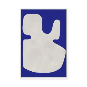 Modern Geometric in Cobalt II | Framed Canvas by Vitor Costa, a Painted Canvases for sale on Style Sourcebook