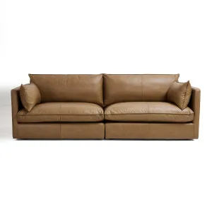Loft Leather 4 Seat Sofa, Grange Tan, by Lounge Lovers by Lounge Lovers, a Sofas for sale on Style Sourcebook