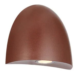 Telbix?Jora Modern Outdoor LED Wall/Step Light in Textured Sand Finish Corten by Telbix, a Outdoor Lighting for sale on Style Sourcebook