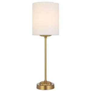 Telbix Argos Contemporary Table Lamp with Antique Gold Detailing Ivory by Telbix, a Lamps for sale on Style Sourcebook
