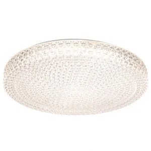Telbix Eltz Modern Tricolour LED Oyster Light with Decorative Textured Shade Large by Telbix, a Lighting for sale on Style Sourcebook