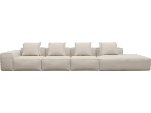 Riley Santa Fe Sand Modular Sofa - 1x Arm, 3x Armless, 1x Right Terminal by James Lane, a Sofas for sale on Style Sourcebook