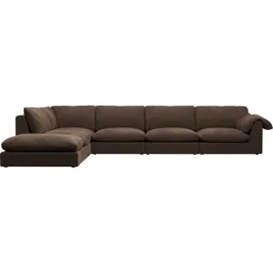 Ludlow Muse Chocolate Sofa - 6 Seater LAF Terminal by James Lane, a Sofas for sale on Style Sourcebook