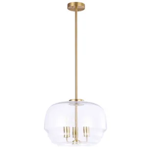 CLA Cuad Pendant with Wine Glass Inspired Tiered Glass Shade Clear by Compact Lamps Australia, a Lighting for sale on Style Sourcebook