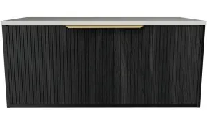 Elwood Vanity 900mm Centre WG Basin SilkSurface AC Top Wall hung by Timberline, a Vanities for sale on Style Sourcebook