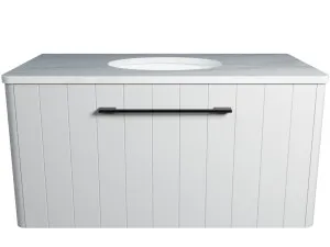 Saba Vanity 900mm Centre WG Basin SilkSurface UC Top Wall hung by Timberline, a Vanities for sale on Style Sourcebook
