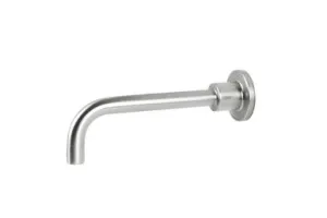 Alpha Basin Or Bath Wall Spout 200mm Lf | Made From Brass In Brushed Nickel By Raymor by Raymor, a Bathroom Taps & Mixers for sale on Style Sourcebook