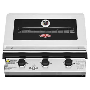 BeefEater 1200 Series 3 Burner LPG BBQ & Side Burner Stainless Steel BBG1230SB by BeefEater, a BBQs for sale on Style Sourcebook