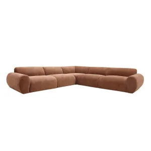 Malmo Muse Rust Corner Sofa - 5 Seater by James Lane, a Sofas for sale on Style Sourcebook