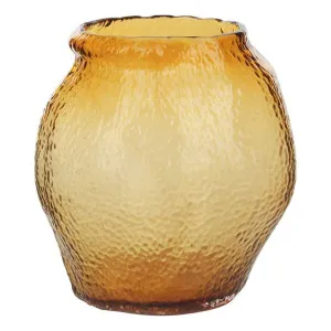 Freida Vase Small 24x26cm in Amber by OZ Design, a Vases & Jars for sale on Style Sourcebook