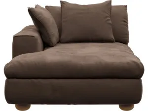 Tully Muse Chocolate Chaise Left Arm Facing Module by James Lane, a Sofas for sale on Style Sourcebook