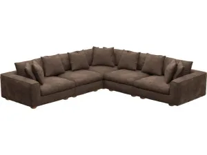Tully Muse Chocolate Modular Sofa - 5 Piece by James Lane, a Sofas for sale on Style Sourcebook