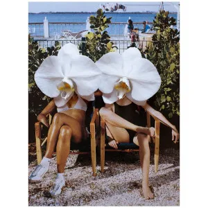 Dina Broadhurst Ladies In Waiting - Medium 90 x 120 - Black Frame LADIES-WAITING-BF-M by Dina Broadhurst, a Artwork & Wall Decor for sale on Style Sourcebook