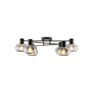Telbix Marbell 6 Light Close to Ceiling (CTC) Light Black by Telbix, a Lighting for sale on Style Sourcebook