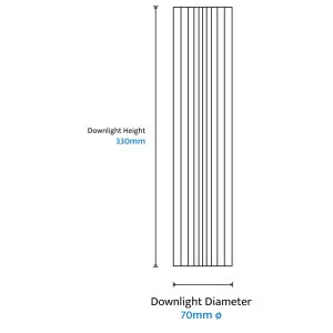Calibo Canary Fluted 300mm Surface Mounted Downlight White by Calibo, a Lighting for sale on Style Sourcebook