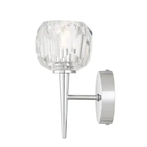 Telbix Zaha Crystal Glass Wall Light Chrome by Telbix, a Lighting for sale on Style Sourcebook