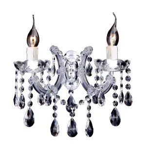 Zurich Traditional Style Crystal Wall Light 2 Light by Lighting Inspirations, a Lighting for sale on Style Sourcebook