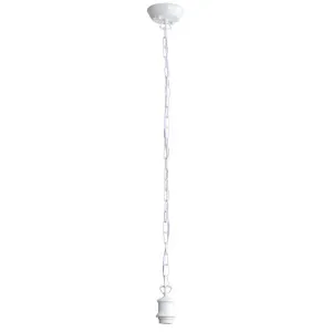 Oriel Lighting Albany 1600mm Chain Suspension White by Oriel Lighting, a Lighting for sale on Style Sourcebook