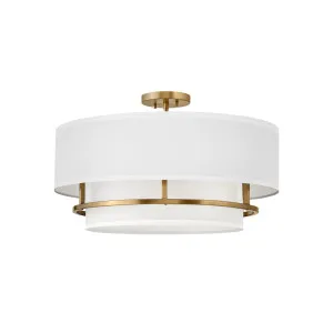 Hinkley Graham 4 Light Flush Mount Lacquered Brass by Hinkley, a Lighting for sale on Style Sourcebook