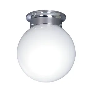 Opal Small Glass Ball DIY Batten Fix Nickel by Mercator, a Lighting for sale on Style Sourcebook