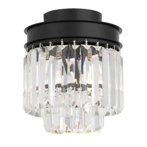 Telbix Serene DIY Crystal Batten Fix (B22) Black by Telbix, a Lighting for sale on Style Sourcebook