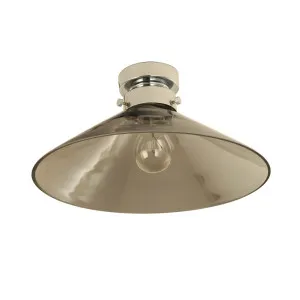 CLA Large Cone DIY Batten Fitting (B22) Chrome & Smoke by Compact Lamps Australia, a Lighting for sale on Style Sourcebook