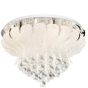 Telbix Odessa 10 Light Crystal CTC Light White Nickel by Telbix, a Lighting for sale on Style Sourcebook