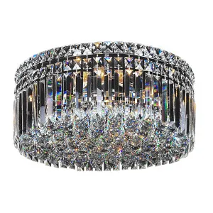 Rotondo Round Crystal Flush Mounted CTC Ceiling Light Medium by Lighting Inspirations, a Lighting for sale on Style Sourcebook