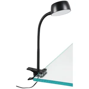 Eglo Ben 4.5W LED Clamp Light Black by Eglo, a Lamps for sale on Style Sourcebook