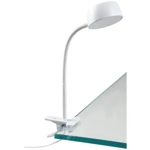 Eglo Ben 4.5W LED Clamp Light White by Eglo, a Lamps for sale on Style Sourcebook