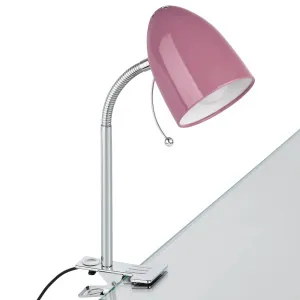 Eglo Lara Clamp Light Purple by Eglo, a Lamps for sale on Style Sourcebook