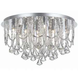 Telbix Sandro 9 Light Crystal CTC Light Chrome by Telbix, a Lighting for sale on Style Sourcebook