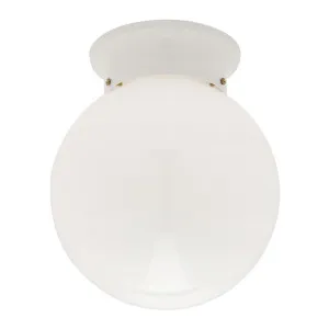 Opal Small Glass Ball DIY Batten Fix White by Mercator, a Lighting for sale on Style Sourcebook