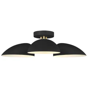 Ellen Degeneres Jane Semi-Flush Mount by Visual Comfort Studio Midnight Black by Visual Comfort & Co - Studio, a Lighting for sale on Style Sourcebook